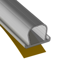 Stormguard Clear Weather Strip - 6m Length - Transparent