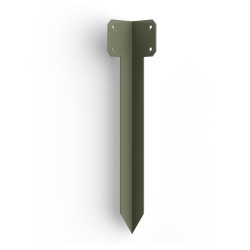 FenceMate Sleeper Pin Corner Bracket - 365 x 2mm - Olive
