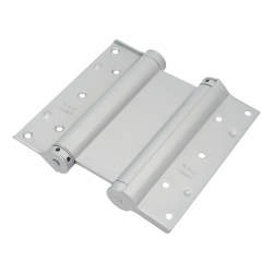 Double Action Self Closing Fire Rated Spring Hinge - 200mm Length - FD60 - Silver - Pair