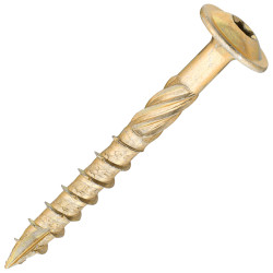 SiDAX Timber Frame Screws Wafer Head - 6.7 x 60mm - Yellow Zinc - Pack of 50