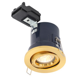 Forum Electralite Yate 50W IP20 Fire Rated LED Adjustable Downlight - Satin Brass