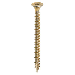 TIMCO Classic Pozi Countersunk Wood Screws - 4.5 x 55mm - Yellow Zinc - Pack of 200