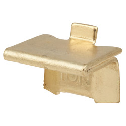 Altro Heavy Duty Raised Bookcase Clip - Electro Brass Plated - Pack of 10