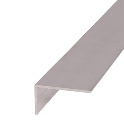 Rothley 1000mm Aluminium Angle - Unequal Sided - 23.5 x 43.5 x 1.5mm - Raw