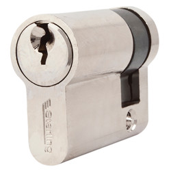 Touchpoint 5 Pin 41mm Euro Single Cylinder - 30 + 11mm - Polished Nickel - Keyed to Differ