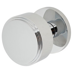 Jedo by Frelan Polished Chrome Step Mortice Door Knob - 60mm Rose Diameter