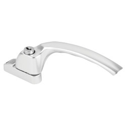 Hoppe uPVC/Timber Espagnolette Locking Multipoint Window Handle - Right Hand - Anodised Silver
