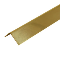 Hampstead 2000mm Solid Brass Angle - Equal Sided - 16 x 16 x 0.91mm - Polished