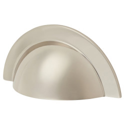 Crofts & Assinder Monmouth Cabinet Cup Handle - 64mm Centres - Polished Nickel