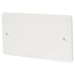 Touchpoint 2 Gang Blank Plate - White