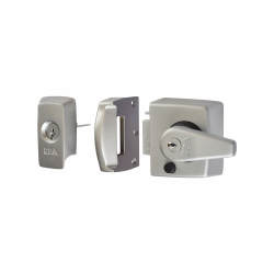 ERA BS3621:2007 Double Locking Nightlatch - 40mm Backset - Satin Chrome Case/Cylinder