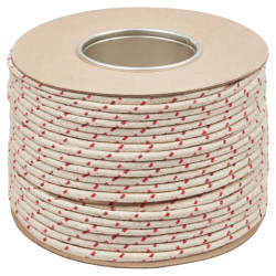 Everlasto No.2 Red Spot Waxed Cotton Sash Window Cord - 6mm Diameter - 100m Coil