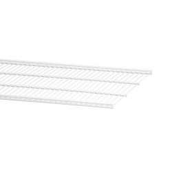 elfa Top Track System - Click In Ventilated Wire Shelf - 607 x 405mm - White