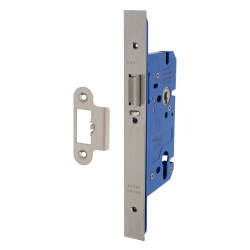 Altro Architectural DIN Euro Mortice Nightlatch - 85mm Case - 60mm Backset - Stainless Steel