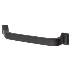 Crofts & Assinder Windsor 25mm D-Bar Cabinet Pull Handle - 128mm Centres - Matt Black