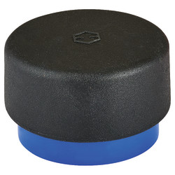 Hoppe AR612 Nylon Floor/Wall Mounted Door Stop - 32 x 20mm - Cobalt Blue