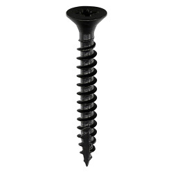TIMCO Classic Pozi Countersunk Wood Screws - 4.0 x 25mm - Black Passivated - Pack of 200