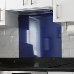 Altro Aluminium Kitchen Splashback - 600 x 750mm - Gloss Ultra Marine Blue