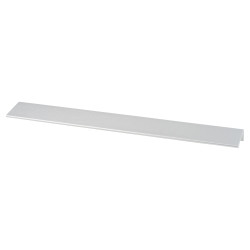 Touchpoint Serva Lipped Edge Cabinet Pull Handle - 160mm Centres - Brushed Aluminium