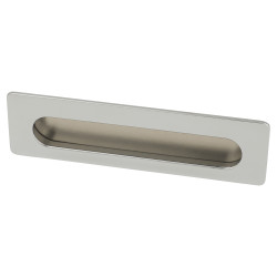 Touchpoint Rectangular Flush Cabinet Pull Handle - 139 x 39mm - Polished Chrome