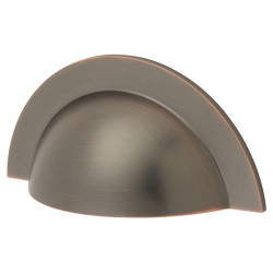 Crofts & Assinder Monmouth Square Cabinet Cup Handle - 64mm Centres - American Copper