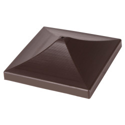 Fence Post Cap for 3" / 75mm Posts - Brown - Pack of 10