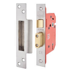 UNION 2205S StrongBOLT 5 Lever Sashlock - 81mm Case - 57mm Backset - Satin Stainless