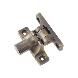 Burlington by Frelan Brighton Sash Window Fastener - Pattern 2 - 55 x 15mm - Antique Brass