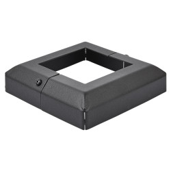 Metal Base Plate Cover - 80 x 80mm - Premium Black Galvanised