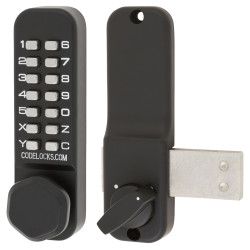 Codelocks CL200 External Marine Grade Surface Deadbolt Push Button Code Lock - Black