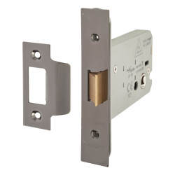 Altro Heavy Duty Flat Latch - 104mm Case - 82mm Backset - Black Nickel