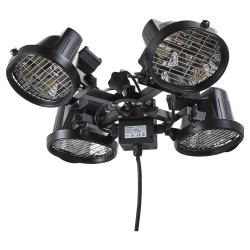 Forum Zink Ruby IPX3 4 x 450W Parasol Heater - 1800W
