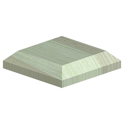 FenceMate Fence Post Caps for 3" / 75mm Posts - Green