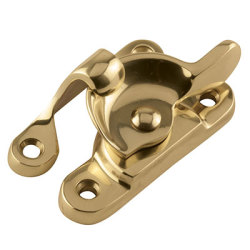 Hampstead Heavy Duty Fitch Sash Window Fastener - 66 x 23mm - Polished Brass