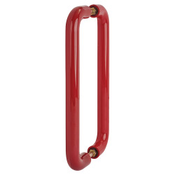 Hoppe AR602/600 Nylon D-Bar Door Pull Handle - Back to Back - 600mm c/c - Rouge Red