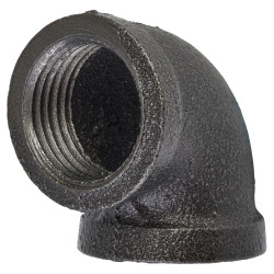 Altro 1/2" Pipe Shelving Iron 90° Elbow Pipe Connector - Grey