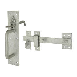 Heavy Duty Council Pattern Suffolk Gate Thumb Latch - 203 x 44mm - Galvanised