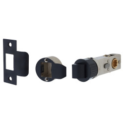 Altro Quick Latch Privacy Tubular Latch - 71mm Case - 57mm Backset - Matt Black