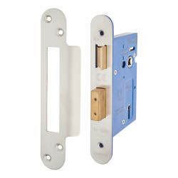 Altro Architectural 3 Lever Sashlock - 78mm Case - 57mm Backset - Radius - Satin Stainless Steel