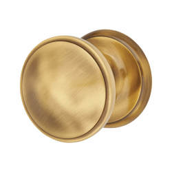 Heritage Brass by M Marcus Round Centre Door Knob - 81mm Rose Diameter - Antique Brass