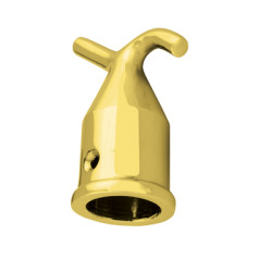 Window Opening Pole Hook - 72 x 35mm - Polished Brass