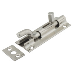 Touchpoint Budget Necked Barrel Bolt - 75 x 25mm - Polished Chrome