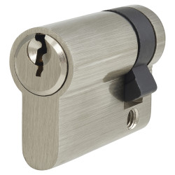 Touchpoint 5 Pin 46mm Euro Single Cylinder - 35 + 11mm - Polished Nickel - Keyed to Differ