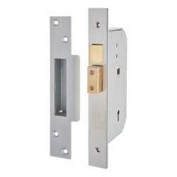 UNION 3K70 Detainer High Security Sashlock - 73mm Case - 44mm Backset - Right Hand - Sat Stainless
