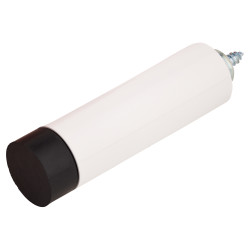 Hoppe AR614 Nylon Floor/Wall Mounted Door Stop - 75 x 19mm - Diamond White