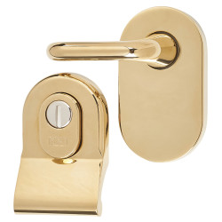 Hampstead Cylinder Pull and Disabled Turn for Mortice Nightlatch - PVD Brass