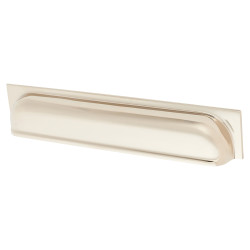 Alexander & Wilks Quantock Cabinet Cup Handle - 203mm Centres - PVD Polished Nickel