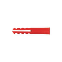 Rawlplug Plastic Wall Plug - 6 x 35mm - Red - Pack of 100
