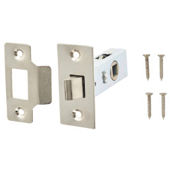 Touchpoint Budget Tubular Latch - 65mm Case - 44mm Backset - Square - Nickel Plated