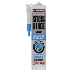 Evo-Stik Sticks Like Waterproof Sealant - 290ml - Clear